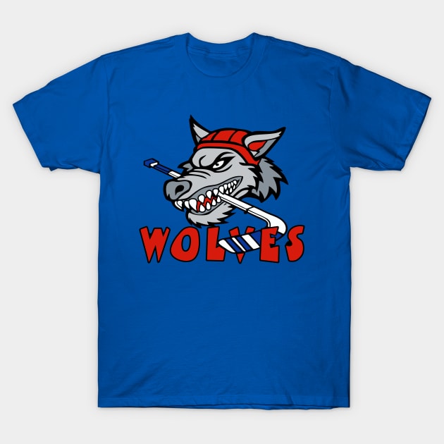 Wolves Hockey Logo T-Shirt by DavesTees